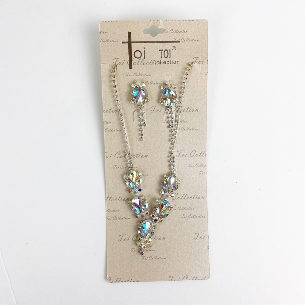 💕Formal, Bridesmaid, Wedding & Bridal Jewelry earrings/necklace with extender